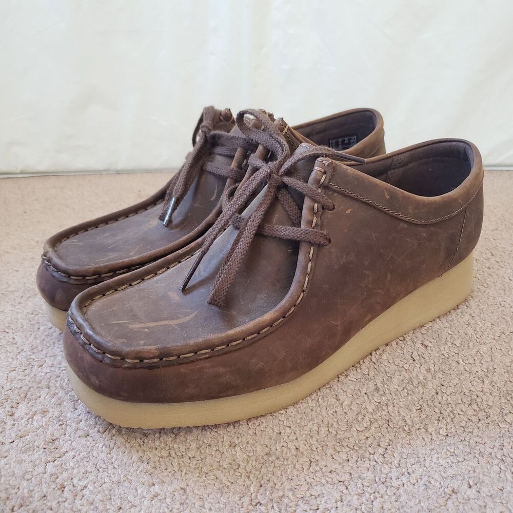 Clark Padmora Wallabee Beeswax Brown Smooth Ultimate Confort Boots Women’s 9M